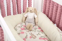 Babymam kokon niemowlęcy gniazdo kojec minky 7 el.