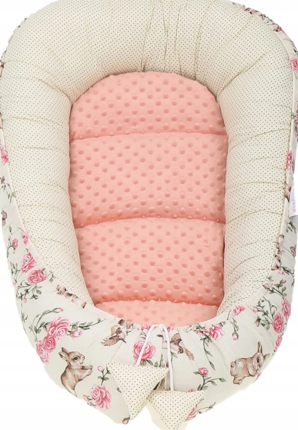 Babymam kokon niemowlęcy gniazdo kojec minky 7 el.