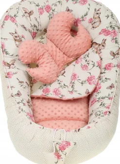 Babymam kokon niemowlęcy gniazdo kojec minky 7 el.