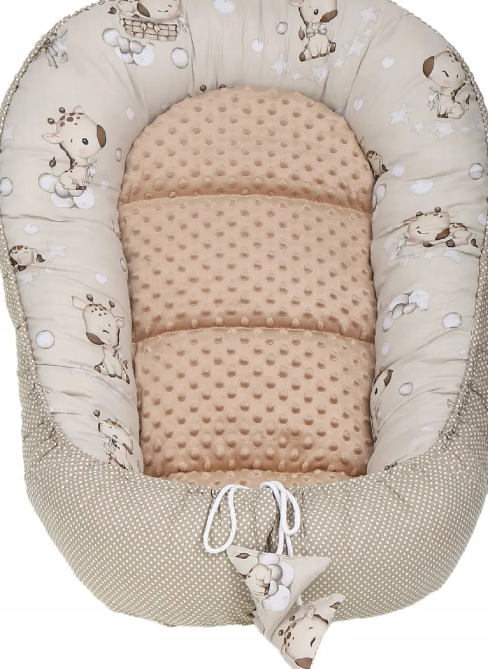 Babymam kokon niemowlęcy gniazdo kojec minky 7 el.