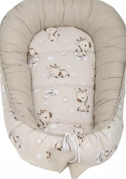 Babymam kokon niemowlęcy gniazdo kojec minky 7 el.