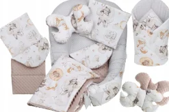 Babymam kokon niemowlęcy gniazdo kojec minky 7 el.