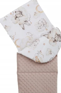 Babymam kokon niemowlęcy gniazdo kojec minky 7 el.
