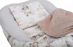 Babymam kokon niemowlęcy gniazdo kojec minky 7 el.