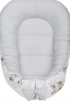 Babymam kokon niemowlęcy gniazdo kojec minky 7 el.