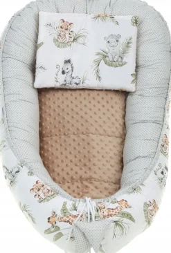 Babymam kokon niemowlęcy gniazdo kojec minky 7 el.