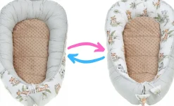 Babymam kokon niemowlęcy gniazdo kojec minky 7 el.