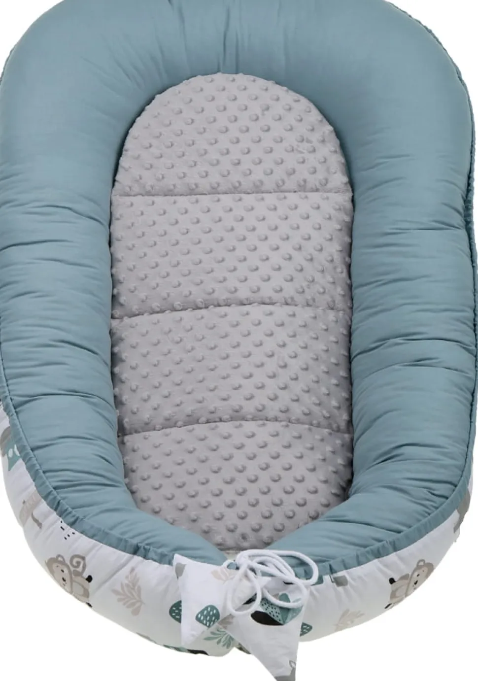 Babymam kokon niemowlęcy gniazdo kojec minky 7 el.