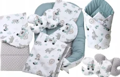 Babymam kokon niemowlęcy gniazdo kojec minky 7 el.