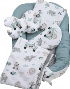 Babymam kokon niemowlęcy gniazdo kojec minky 7 el.