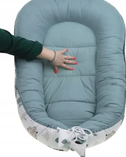 Babymam kokon niemowlęcy gniazdo kojec minky 7 el.