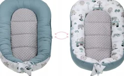 Babymam kokon niemowlęcy gniazdo kojec minky 7 el.