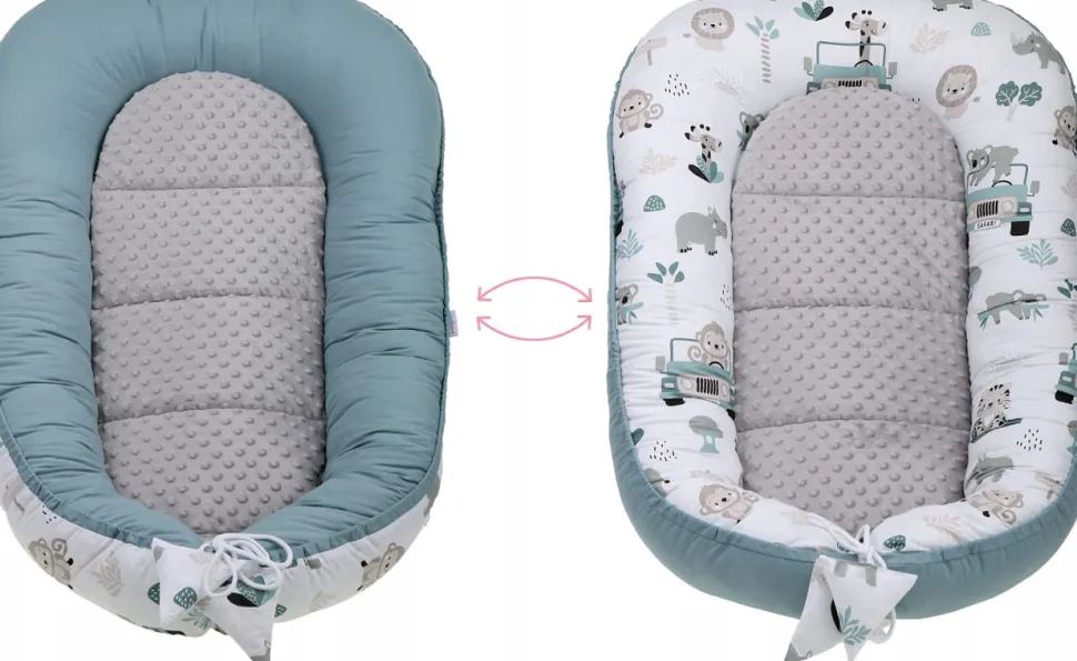Babymam kokon niemowlęcy gniazdo kojec minky 7 el.