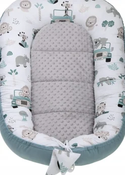 Babymam kokon niemowlęcy gniazdo kojec minky 7 el.