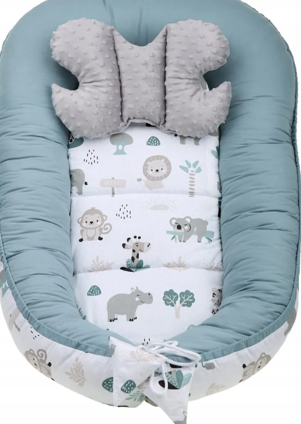 Babymam kokon niemowlęcy gniazdo kojec minky 7 el.