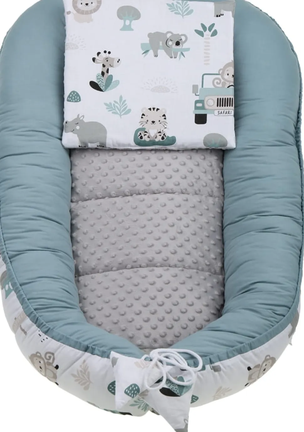 Babymam kokon niemowlęcy gniazdo kojec minky 7 el.