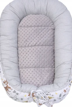 Babymam kokon niemowlęcy gniazdo kojec minky 7 el.