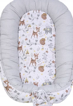 Babymam kokon niemowlęcy gniazdo kojec minky 7 el.