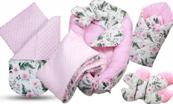 Babymam kokon niemowlęcy gniazdo kojec minky 7 el.