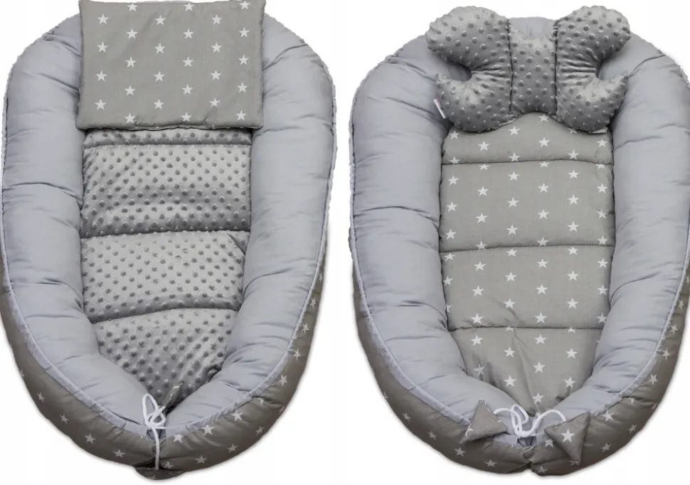 Babymam kokon niemowlęcy gniazdo kojec minky 7 el.