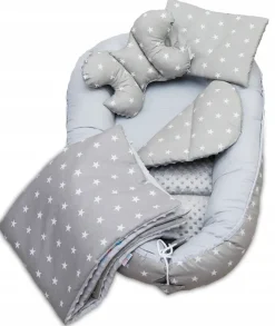 Babymam kokon niemowlęcy gniazdo kojec minky 7 el.