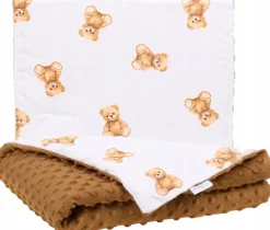 Babymam komplet do wózka minky kocyk + poduszka