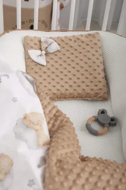 Babymam komplet minky do wózka kocyk + poduszka