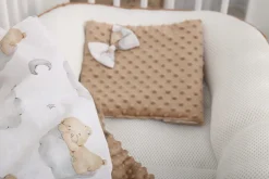 Babymam komplet minky do wózka kocyk + poduszka