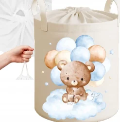 Babymam kosz na zabawki ubrania pranie duży zamykany pojemnik organizer