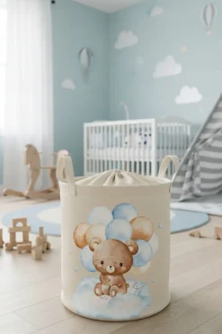 Babymam kosz na zabawki ubrania pranie duży zamykany pojemnik organizer