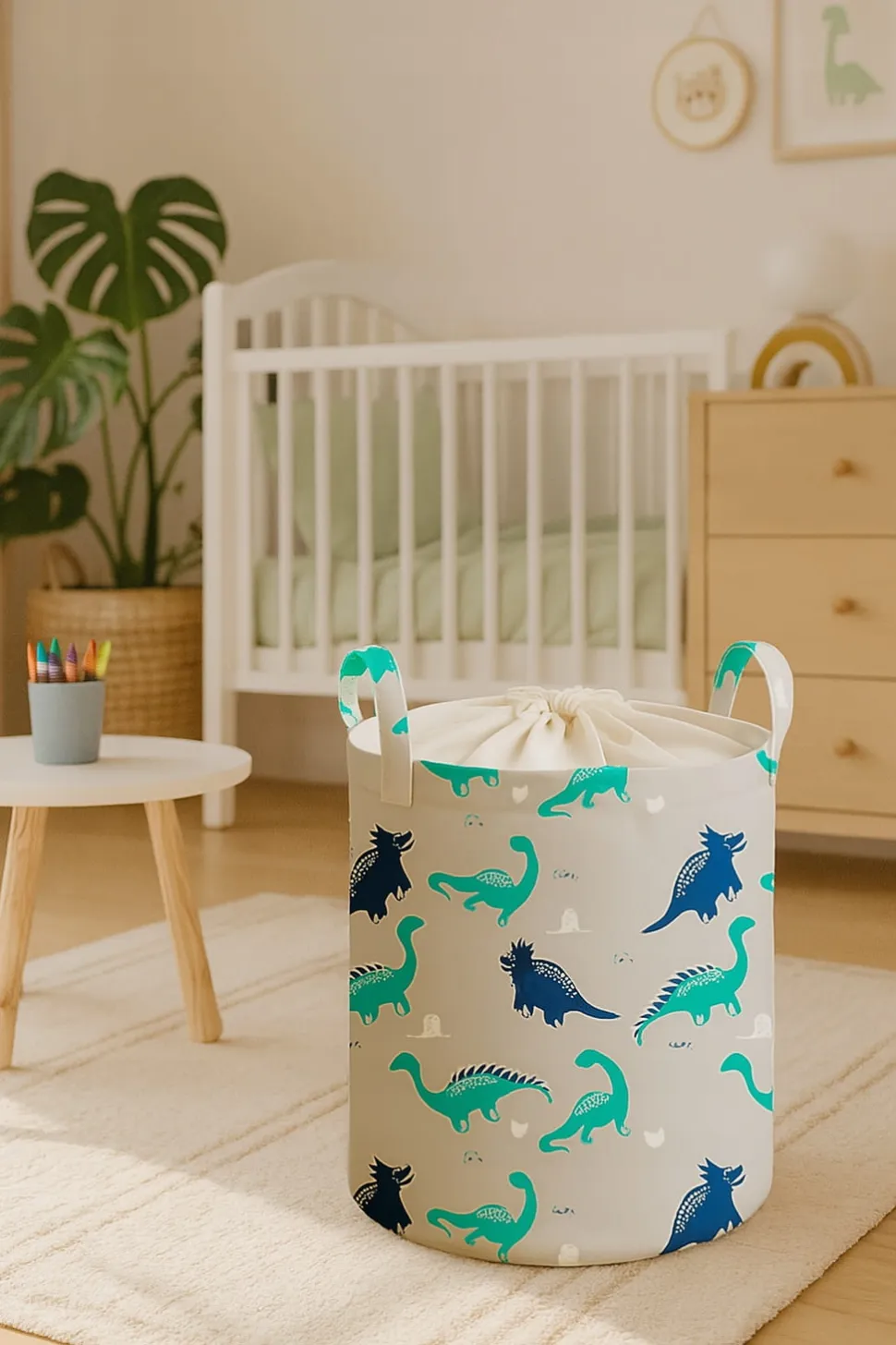 Babymam kosz na zabawki ubrania pranie duży zamykany pojemnik organizer