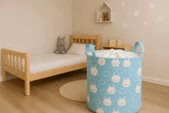 Babymam kosz na zabawki ubrania pranie duży zamykany pojemnik organizer