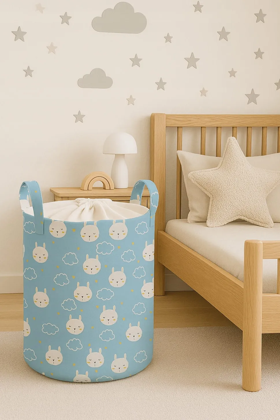 Babymam kosz na zabawki ubrania pranie duży zamykany pojemnik organizer