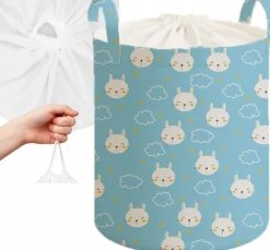 Babymam kosz na zabawki ubrania pranie duży zamykany pojemnik organizer