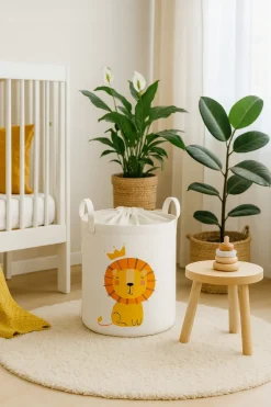 Babymam kosz na zabawki ubrania pranie duży zamykany pojemnik organizer