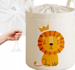Babymam kosz na zabawki ubrania pranie duży zamykany pojemnik organizer
