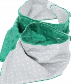 Babymam miękki śliniak apaszka minky na rzepy 2w1