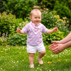 Babymam miękki śliniak apaszka minky na rzepy 2w1