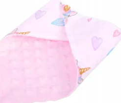 Babymam miękki śliniak apaszka minky na rzepy 2w1