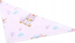 Babymam miękki śliniak apaszka minky na rzepy 2w1