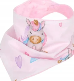 Babymam miękki śliniak apaszka minky na rzepy 2w1