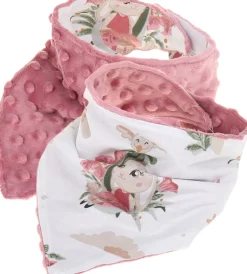Babymam miękki śliniak apaszka minky na rzepy 2w1