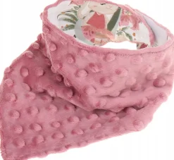 Babymam miękki śliniak apaszka minky na rzepy 2w1
