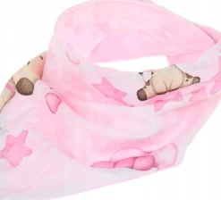 Babymam miękki śliniak apaszka minky na rzepy 2w1