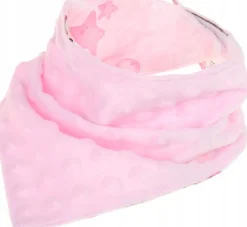 Babymam miękki śliniak apaszka minky na rzepy 2w1