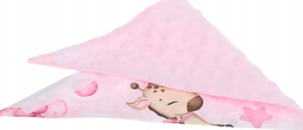 Babymam miękki śliniak apaszka minky na rzepy 2w1