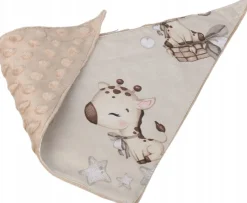Babymam miękki śliniak apaszka minky na rzepy 2w1
