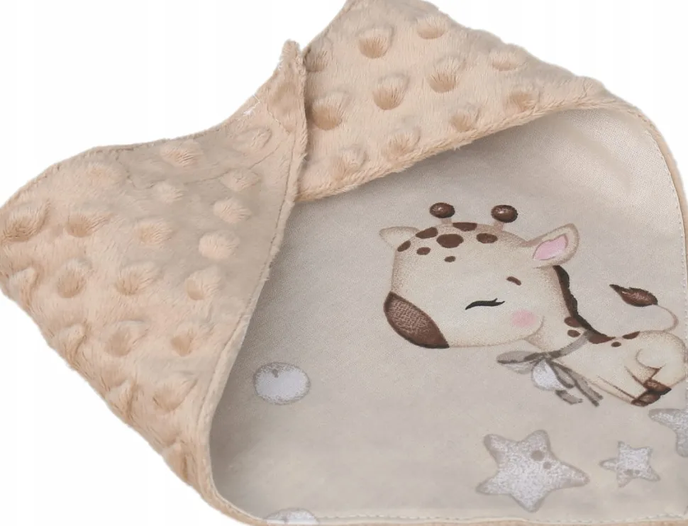Babymam miękki śliniak apaszka minky na rzepy 2w1
