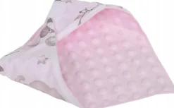 Babymam miękki śliniak apaszka minky na rzepy 2w1