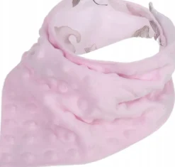 Babymam miękki śliniak apaszka minky na rzepy 2w1